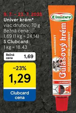 Univer krém, 70 g 