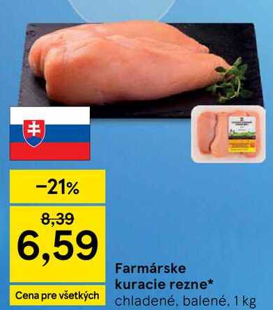 Farmárske kuracie rezne, 1 kg