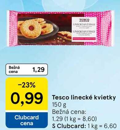 Tesco linecké kvietky, 150 g