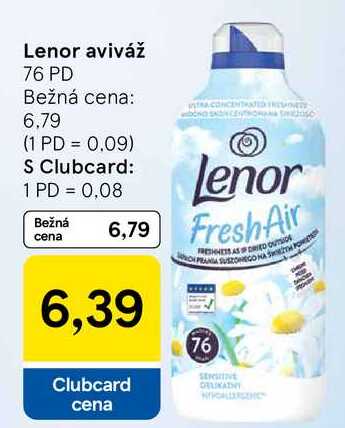 Lenor aviváž, 76 PD