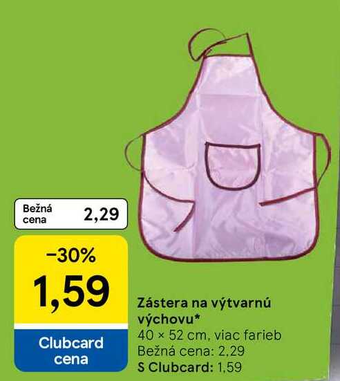 Zástera na výtvarnú výchovu
