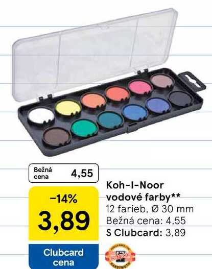 Koh-I-Noor vodové farby