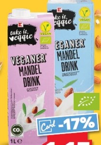 K-Take it Veggie BIO Mandľový nápoj