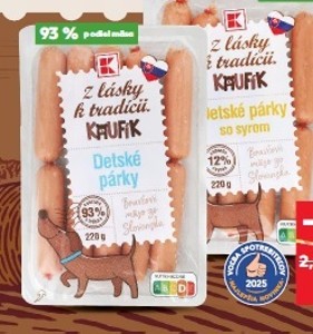 Z lásky k tradícii Kaufík Detské párky