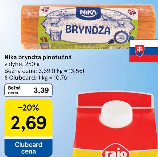 Nika bryndza plnotučná, 250 g