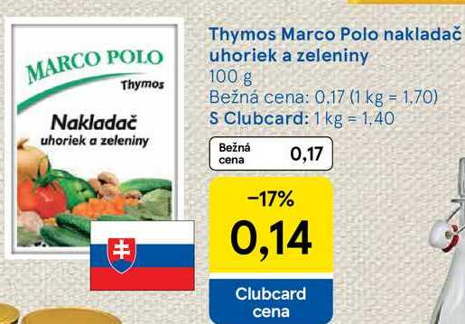 Thymos Marco Polo nakladač uhoriek a zeleniny, 100 g 