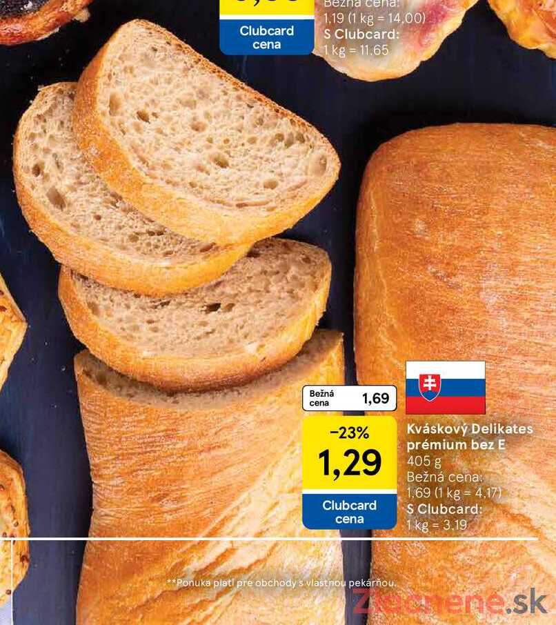 Kváskový Delikates prémium bez E, 405 g