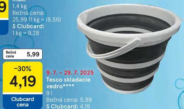 Tesco skladacie vedro