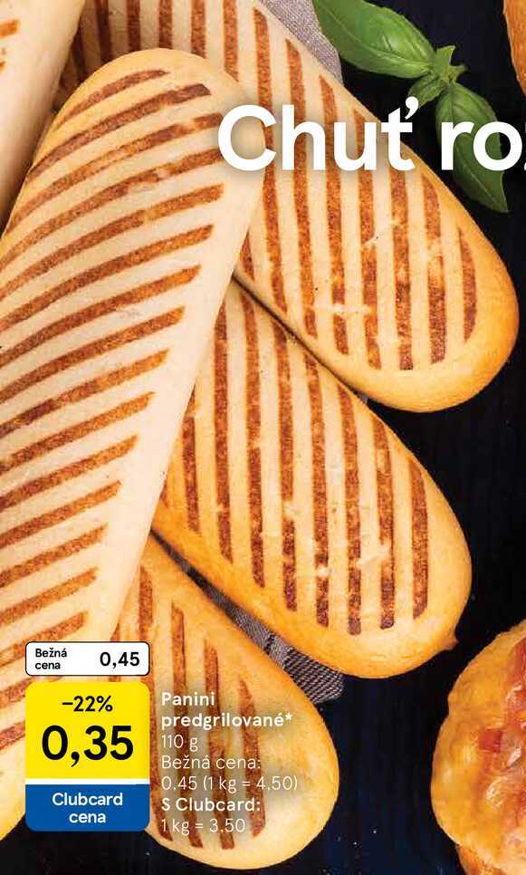 Panini predgrilované, 110 g