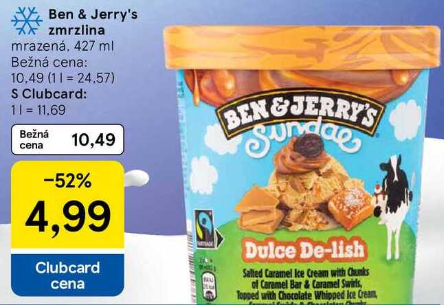 Ben & Jerry's zmrzlina, 427 ml 