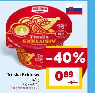 Treska Exklusiv 140 g 