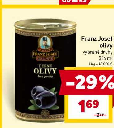 Franz Josef olivy 314 ml
