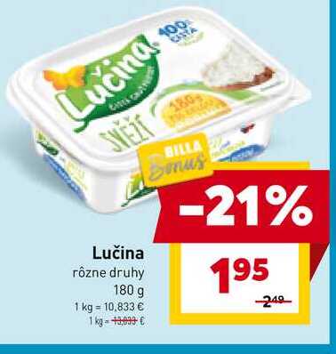 Lučina rôzne druhy 180 g