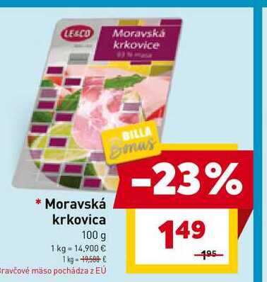 Moravská krkovica 100 g
