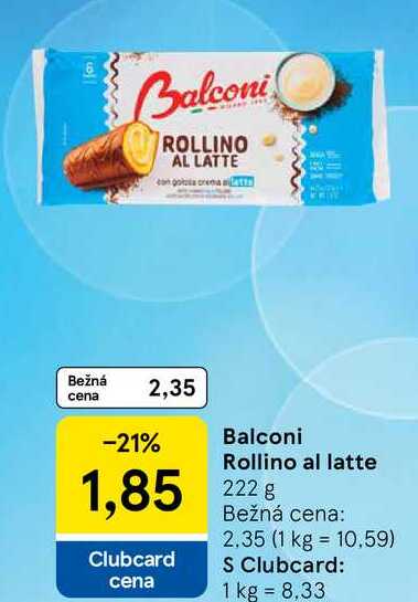 Balconi Rollino al latte, 222 g 