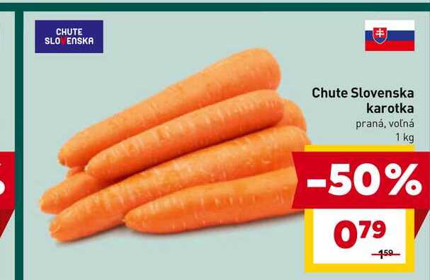 karotka praná, voľná 1 kg