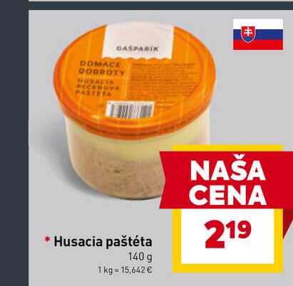 Husacia paštéta 140 g 