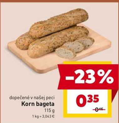 Korn bageta 115 g 