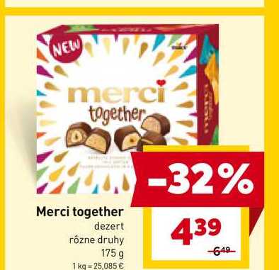 Merci together dezert rôzne druhy 175 g