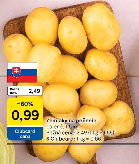 Zemiaky na pečenie, 1,5 kg