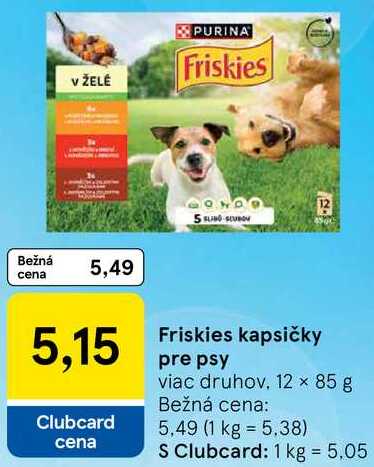 Friskies kapsičky pre psy, 12x 85 g
