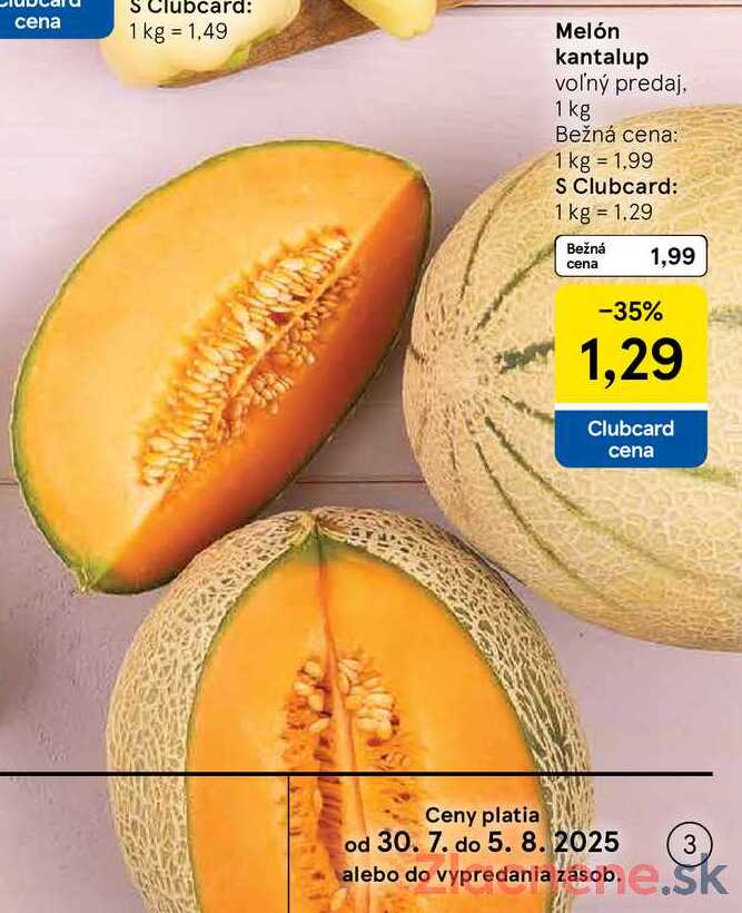 Melón kantalup, 1 kg