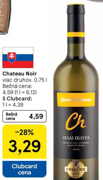 Chateau Noir, 0,75 l