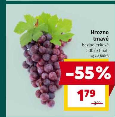 Hrozno tmavé bezjadierkové 500 g