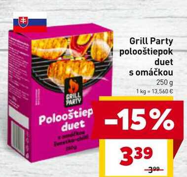 Grill Party polooštiepok duet s omáčkou 250 g 
