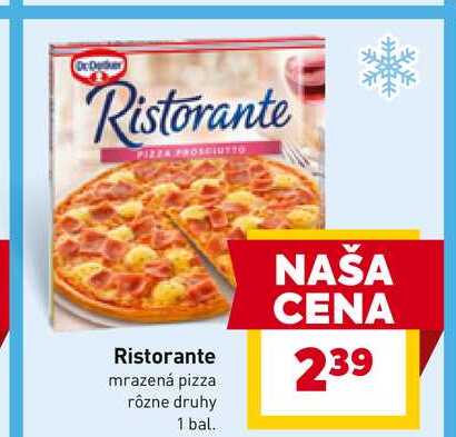 Dr. Oetker Ristorante mrazená pizza rôzne druhy 1 bal. 