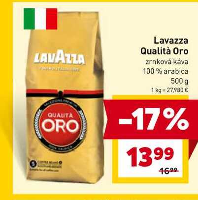 Lavazza Qualità Oro zrnková káva 100% arabica 500 g 