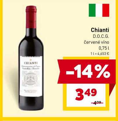 Chianti D.O.C.G. červené víno 0,75l