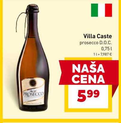 Villa Caste prosecco D.O.C. 0,75l