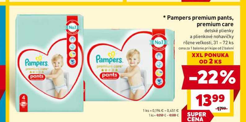 Pampers premium pants
