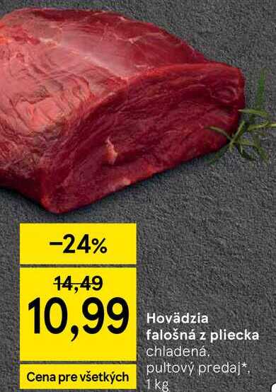 Hovädzia falošná z pliecka, 1 kg 