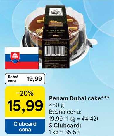 Penam Dubai cake, 450 g 