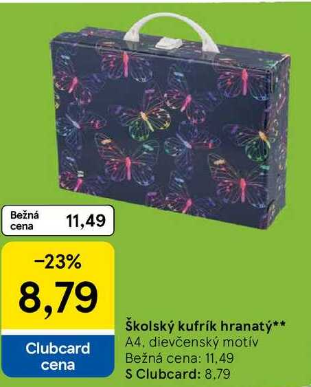 Školský kufrík hranatý