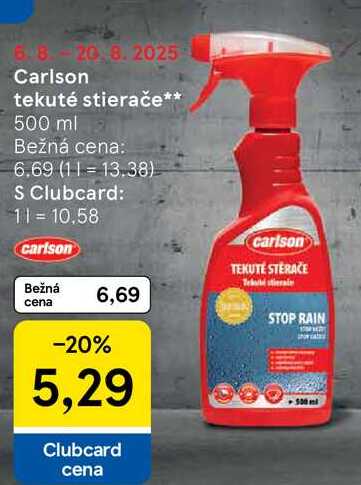 Carlson tekuté stierače, 500 ml 