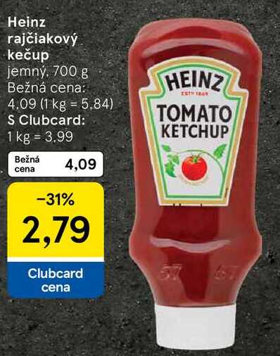 Heinz rajčiakový kečup, 700 g 