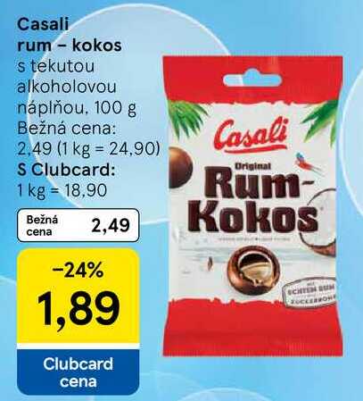 Casali rum - kokos, 100 g