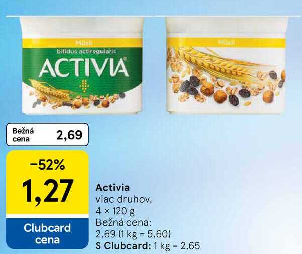 Activia, 4x 120 g 