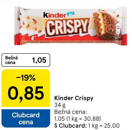 Kinder Crispy, 34 g