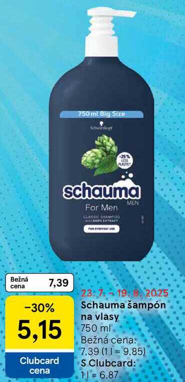 Schauma šampón na vlasy, 750 ml