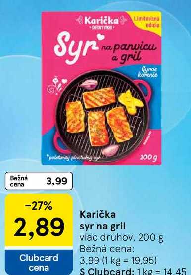 Karička syr na gril, 200 g