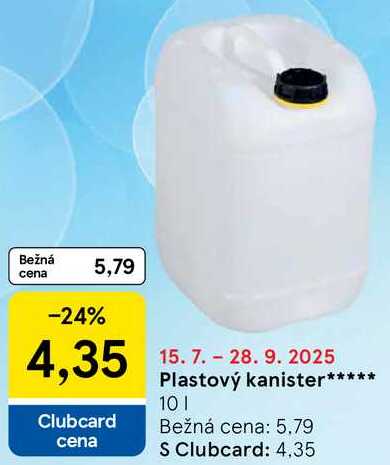 Plastový kanister