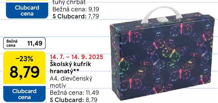 Školský kufrík hranaty