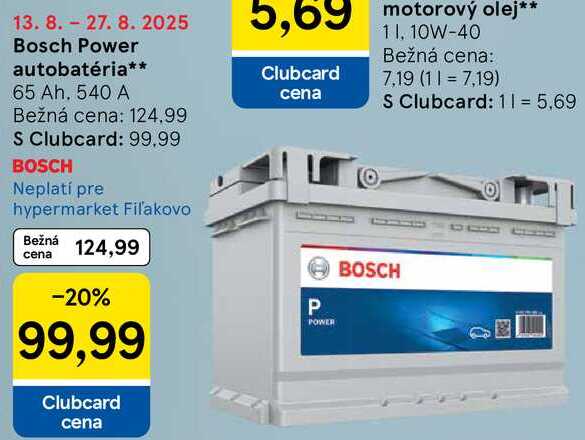 Bosch Power autobatéria