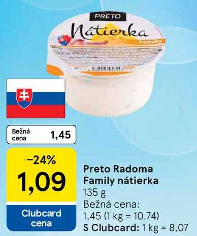 Preto Radoma Family nátierka, 135 g