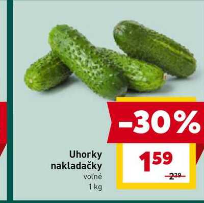 Uhorky nakladačky voľné 1 kg 