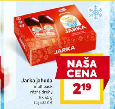 Jarka jahoda multipack rôzne druhy 6 x 45 g 